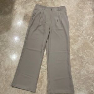 NWT Beige Thread and Supply Wide leg suit pants in size XL